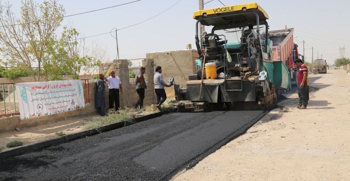 بهسازی معابر روستایی به همت پالایشگاه گاز شهید هاشمی‌نژاد