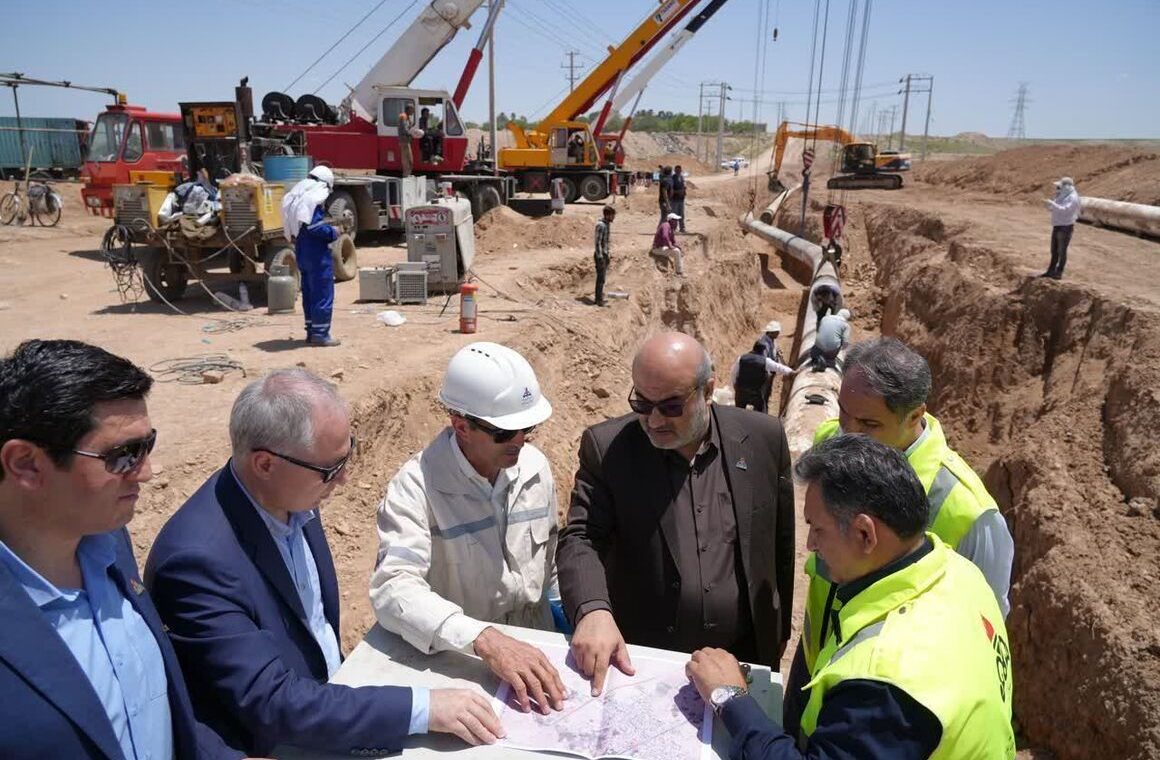 تزریق گاز به خطوط انتقال تقویتی شهرستان‌های جاجرم و گرمه